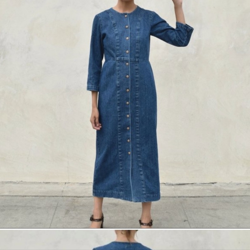 Ilana kohn Rose dress jean size 0 fits like xs to small